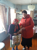 16 апреля глава Калтымановского сельского совета Флорида Мухаметовна Мосейчук  поздравила с 95 летием  Майкевич  Ирину Фатеевну.