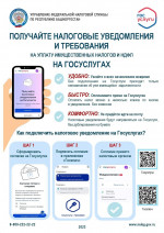 ПОЛУЧАЙТЕ НАЛОГОВЫЕ УВЕДОМЛЕНИЯ И ТРЕБОВАНИЯ НА УПЛАТУ ИМУЩЕСТВЕННЫХ НАЛОГОВ И НДФЛ НА ГОСУСЛУГАХ